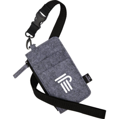 THE GOODS™ Recycled Felt Lanyard Wallet