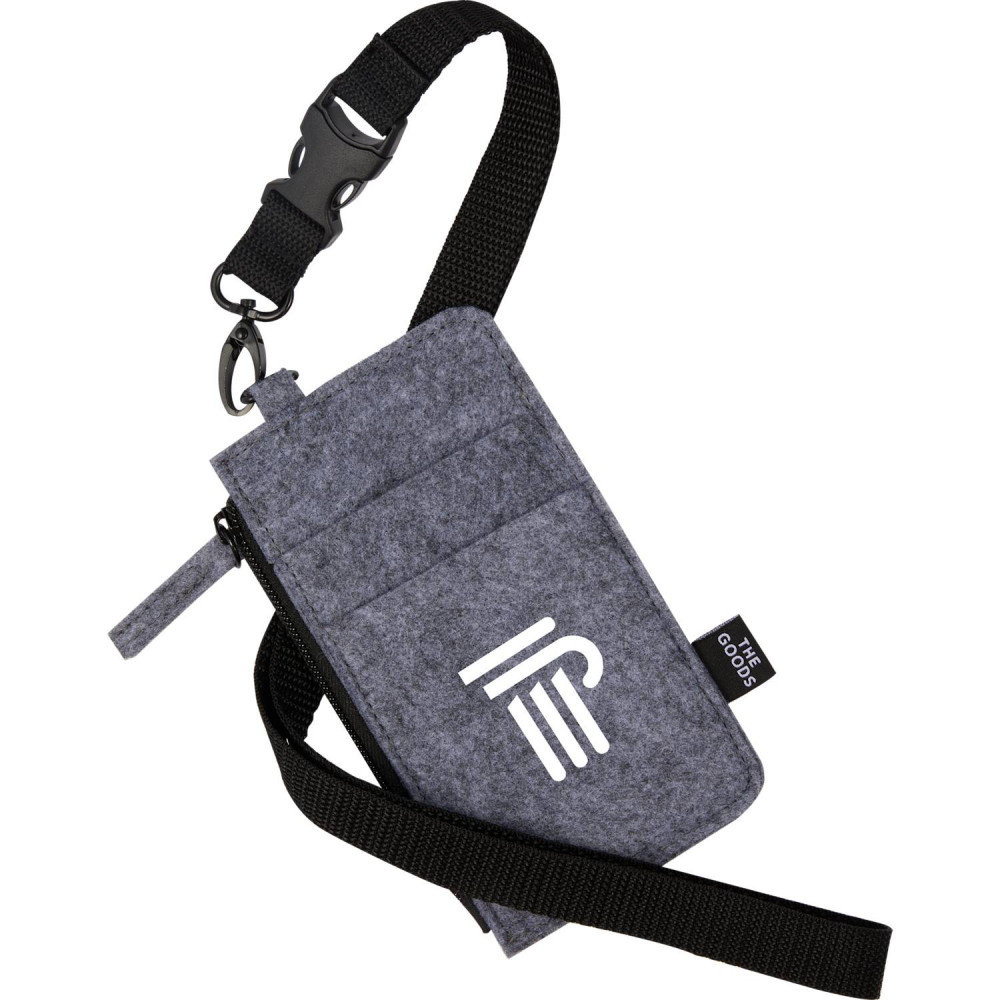 THE GOODS™ Recycled Felt Lanyard Wallet