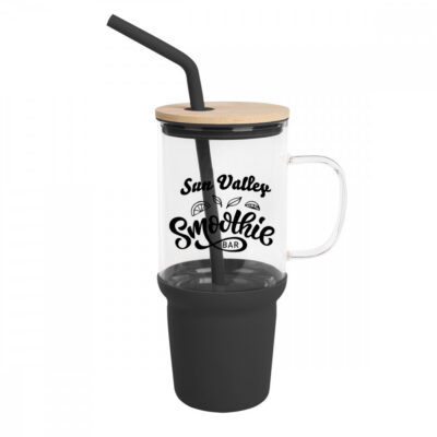 32 Oz. Evelyn Glass Tumbler With Handle