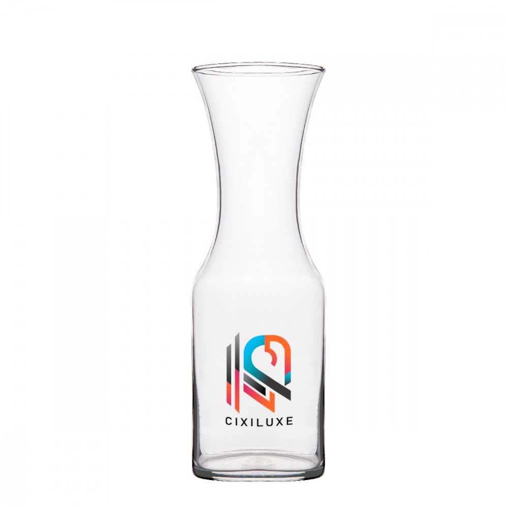 34 Oz. Full Color Clear Glass Carafe 34 Oz. Full Color Clear Glass Carafe
