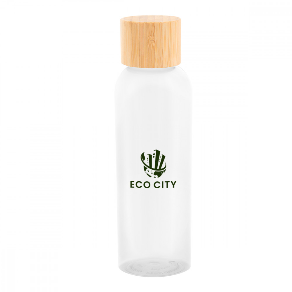 Kelly rPET Bottle With Bamboo Lid Kelly rPET Bottle With Bamboo Lid