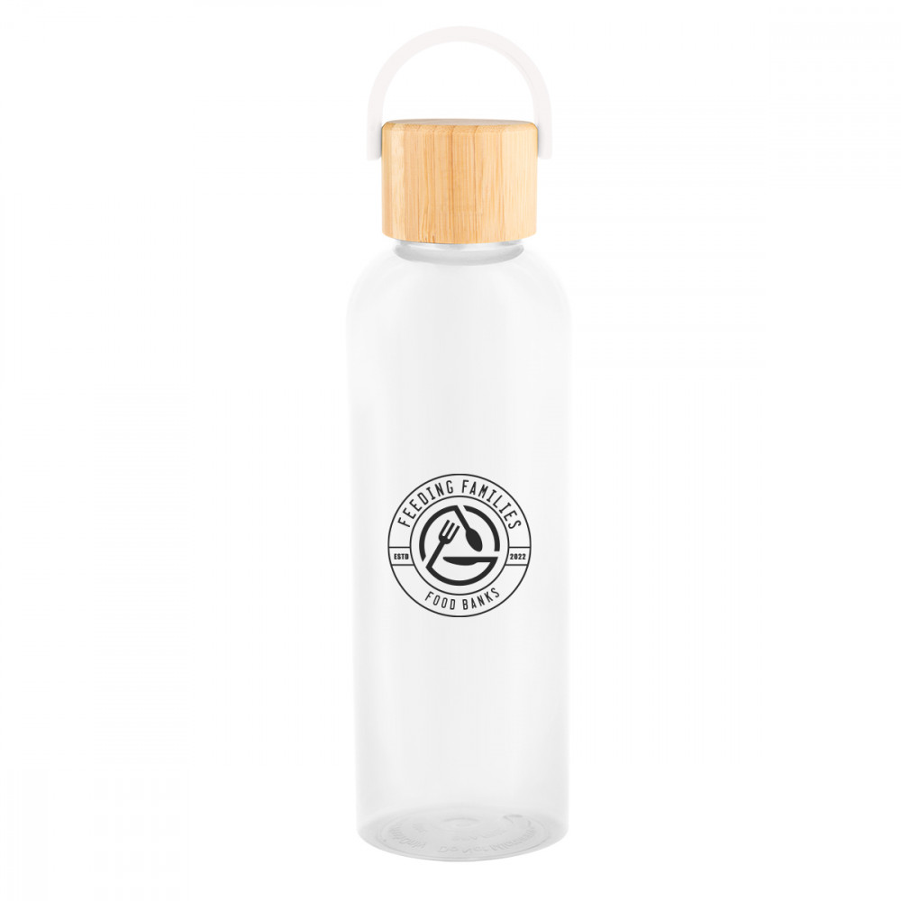 20 Oz. Ally rPET Bottle With Bamboo Lid And Easy Carry Handle