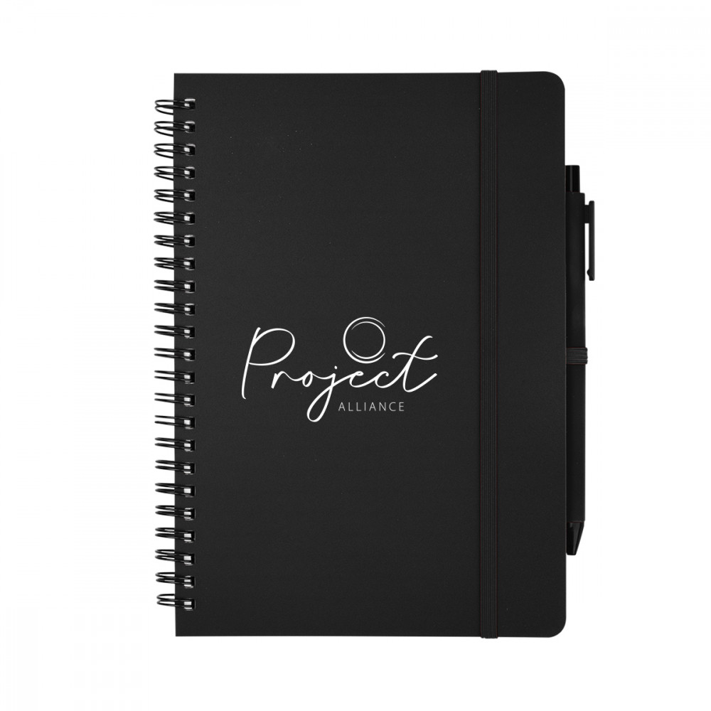 REPREVE® Recycled Spiral Notebook with Pen REPREVE® Recycled Spiral Notebook with Pen
