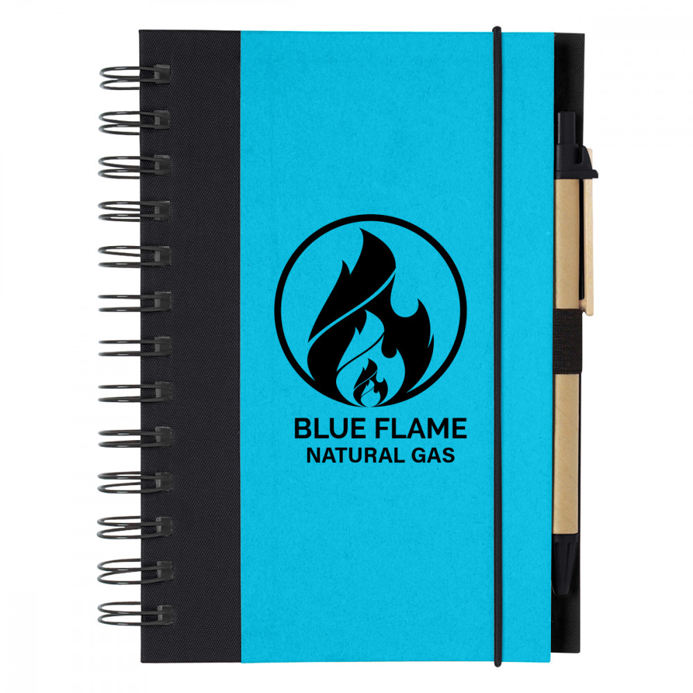 ECO-INSPIRED SPIRAL NOTEBOOK & PEN ECO-INSPIRED SPIRAL NOTEBOOK & PEN