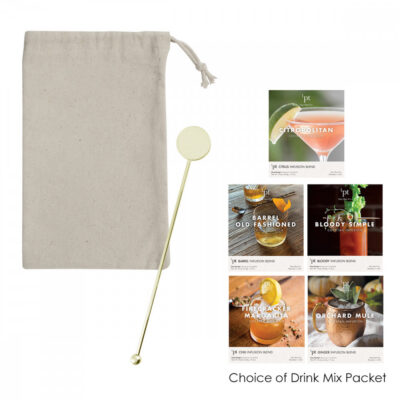 Stainless Steel Cocktail Stirrers With Cocktail Infusion Drink Packet