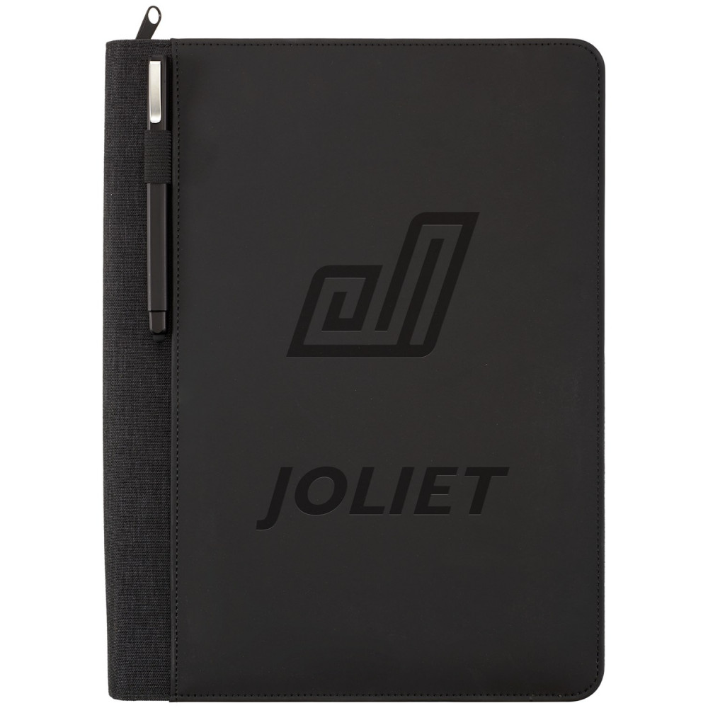 FSC® Mix Vienna Heathered Zippered Padfolio