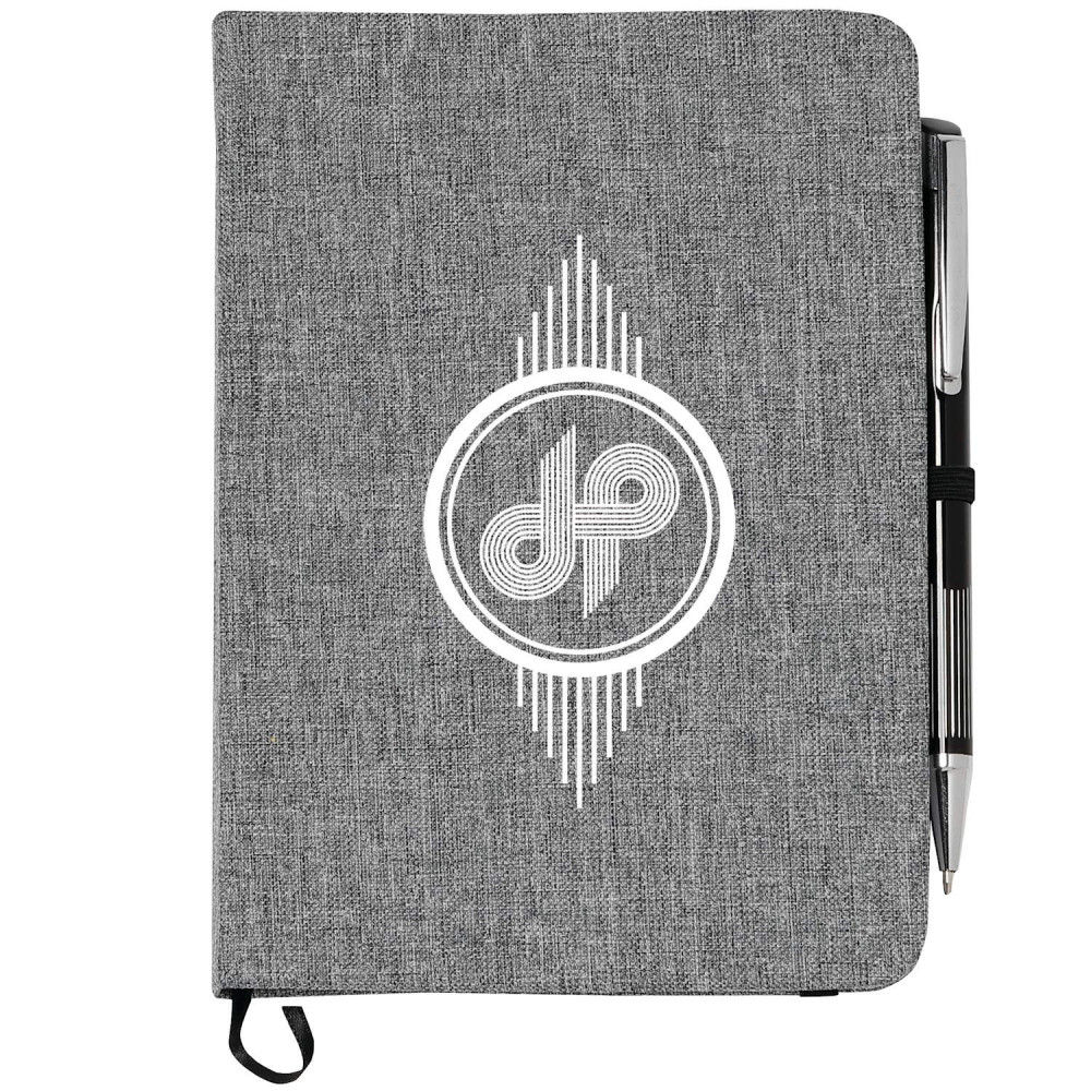 FSC® Mix 5" x 7" Heathered Bound Notebook