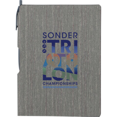 FSC® Mix 6" x 8.5" Bari Notebook with Pen