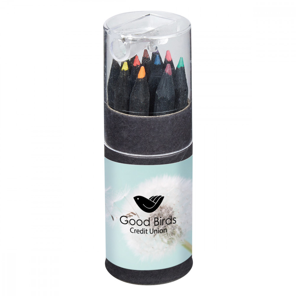 Blackwood 12-Piece Colored Pencil Set In Tube With Sharpener