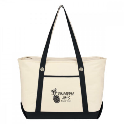 Large 12 Oz. Cotton Canvas Sailing Tote Bag