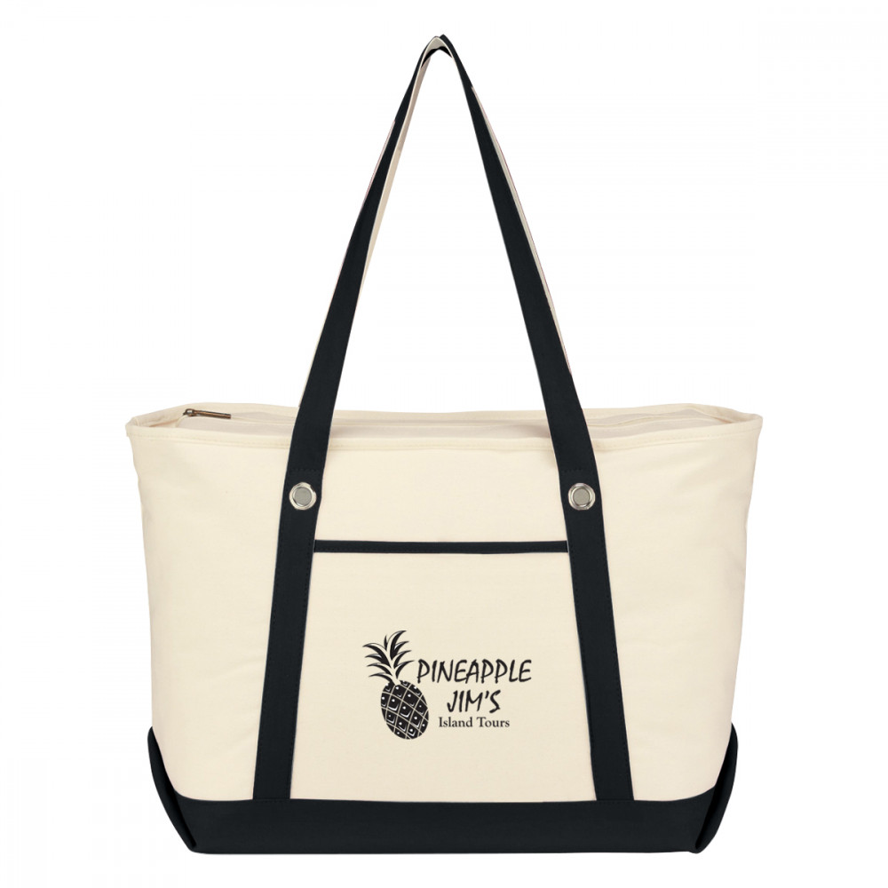 Large 12 Oz. Cotton Canvas Sailing Tote Bag