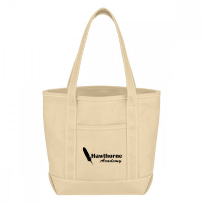 Small 24 Oz. Recycled Cotton Canvas Yacht Tote Bag
