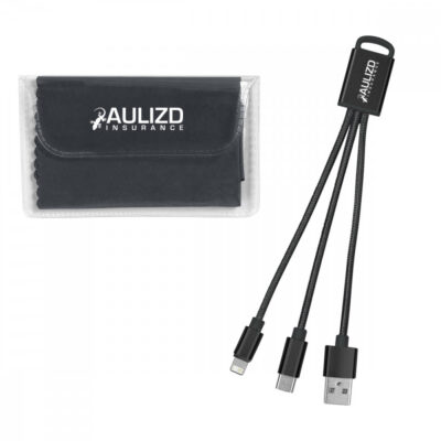 Braided Charging Buddy & Micro Fiber Cloth Set