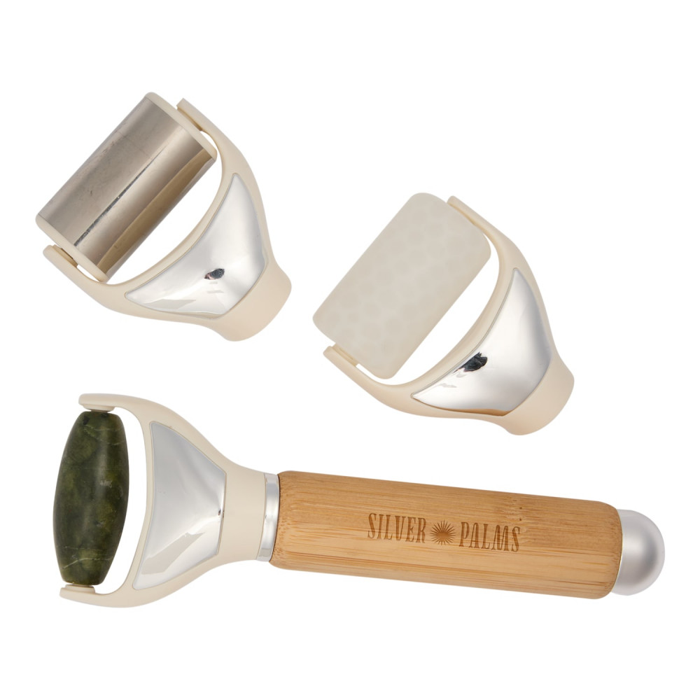 Wellable™ FSC® Bamboo 3-in-1 Face Body & Roller Se