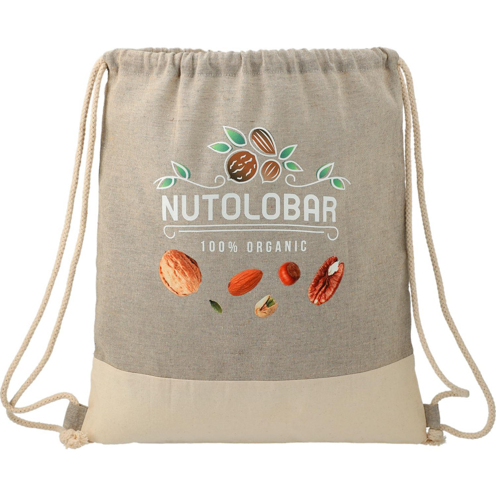 Split Recycled Cotton Drawstring Bag Split Recycled Cotton Drawstring Bag