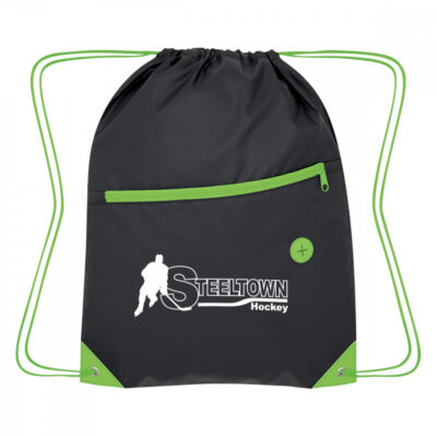 Color Pop Recycled Drawstring Bag
