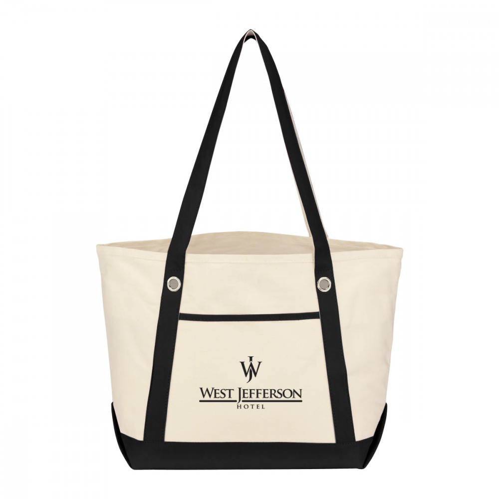 Medium Cotton Canvas Sailing Tote Bag Medium Cotton Canvas Sailing Tote Bag