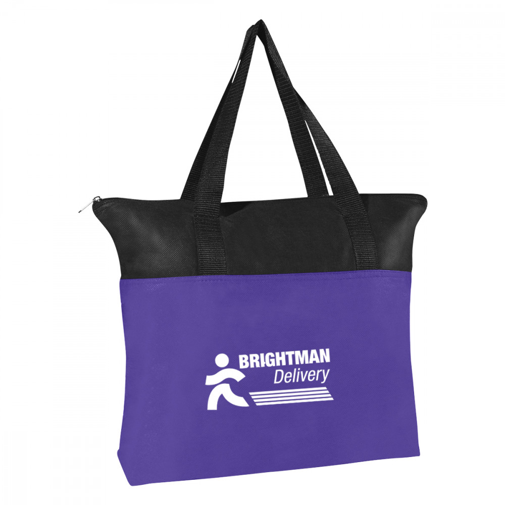 Non-Woven Zippered Recycled Tote Bag