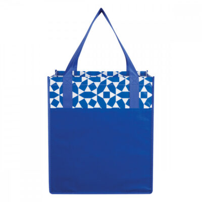 Non-Woven Geometric Shopping Tote Bag