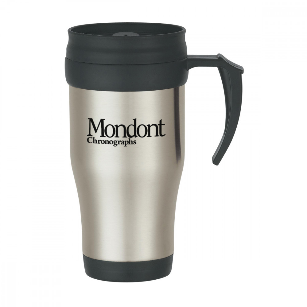 16 Oz. Stainless Steel Slide Action Travel Mug 16 Oz. Stainless Steel Slide Action Travel Mug