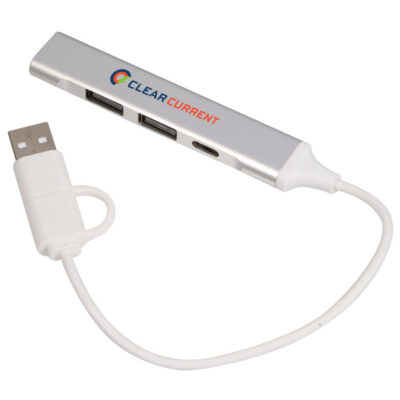 Aluminum 4-Port USB-A and C Hub