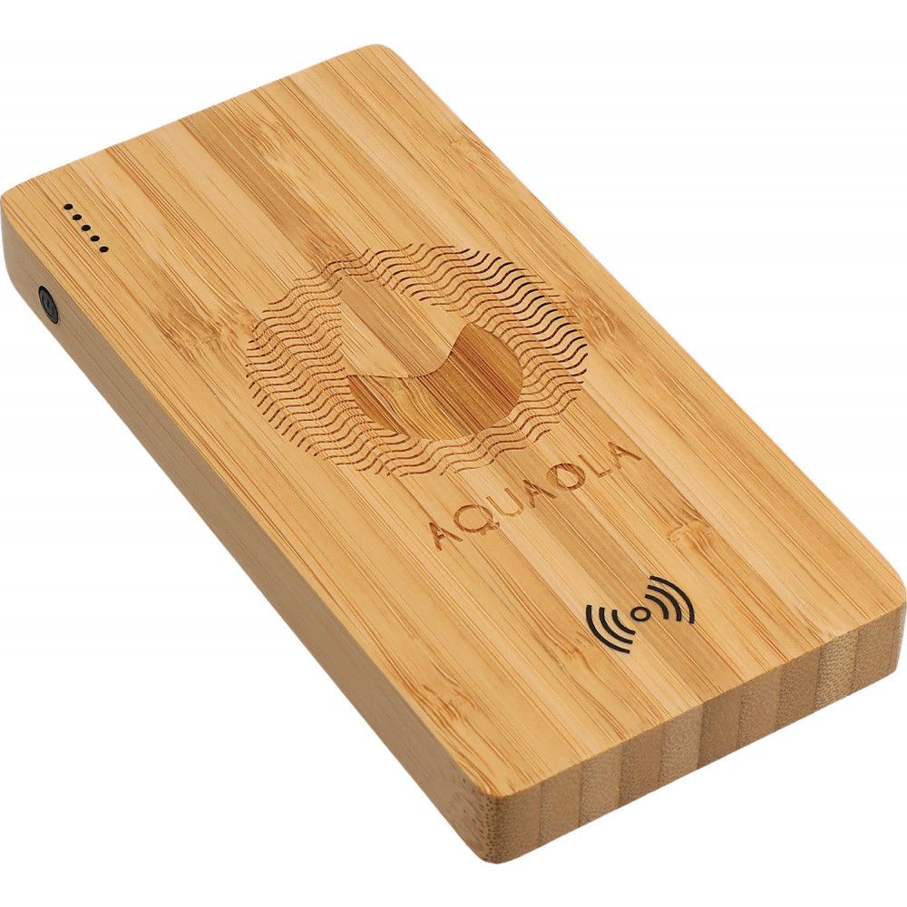 FSC® 100% Bamboo 5000 mAh Wireless Power Bank