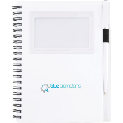 FSC® Mix 5.5" x 7" Star Spiral Notebook with Pen