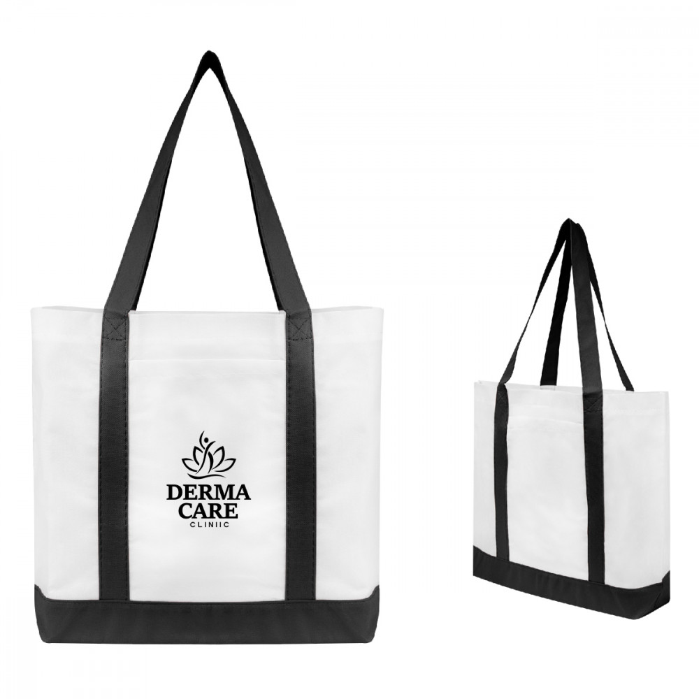 Non-Woven Tote Bag With Trim Colors