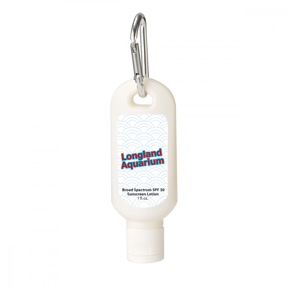 1 Oz. SPF 30 Sunscreen With Carabiner