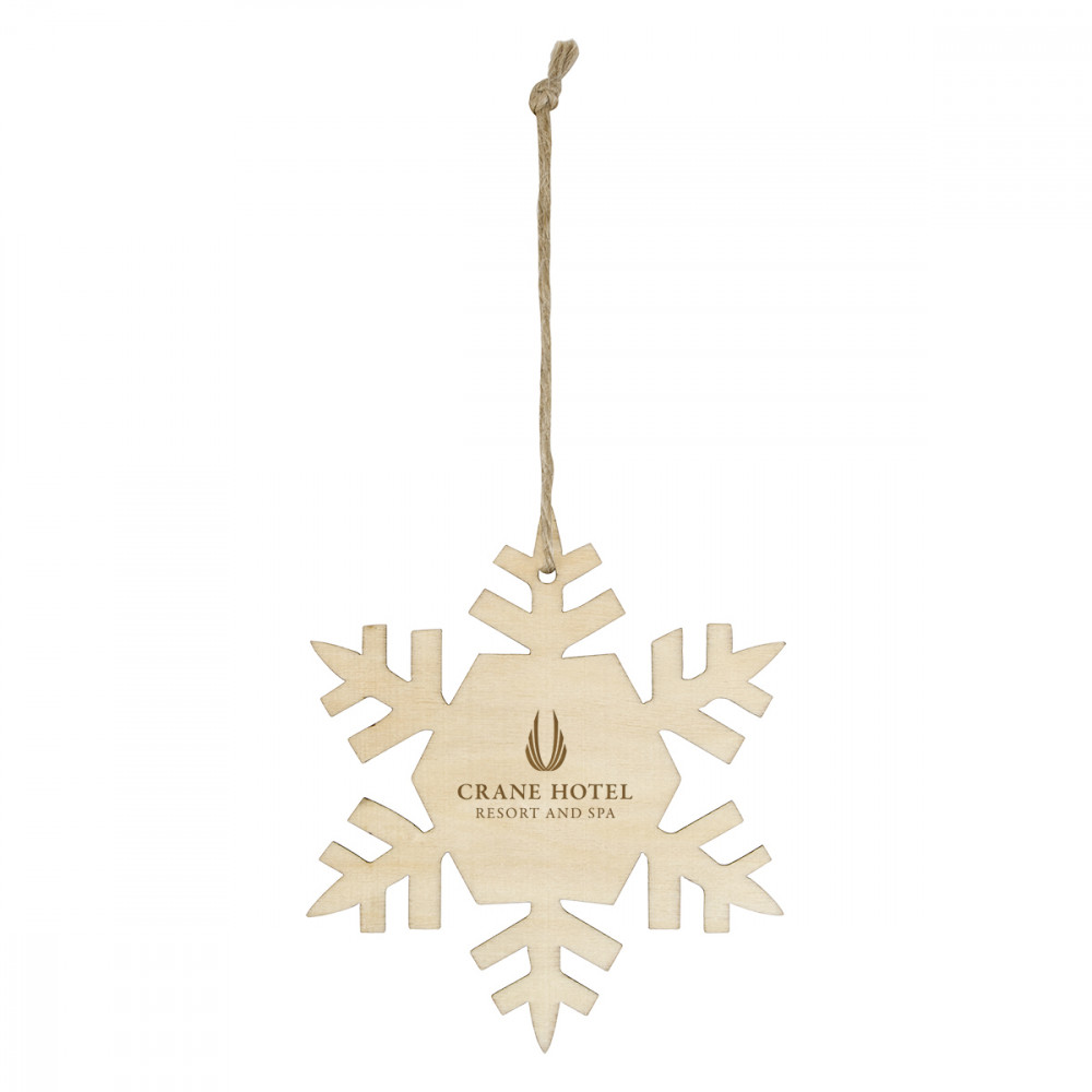Wood Ornament - Snowflake