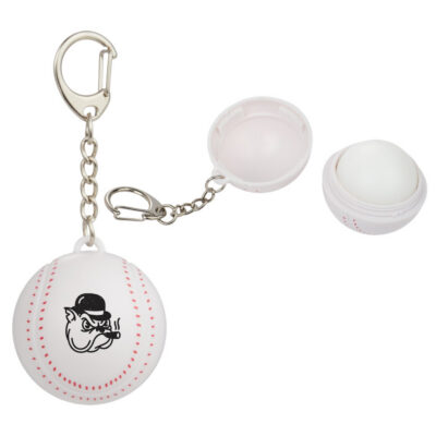 Baseball SPF15 Lip Moisturizer Keychain