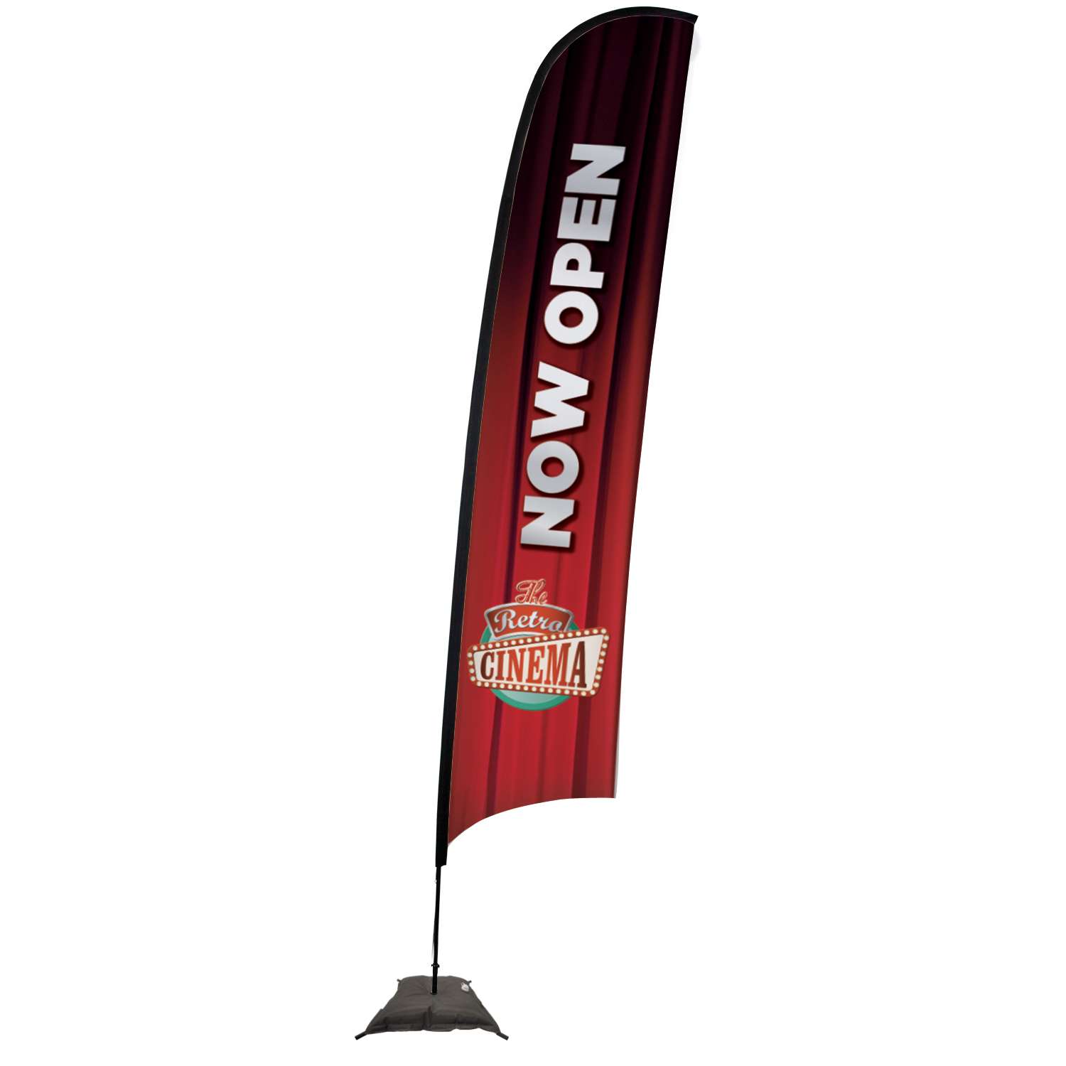 24-Hour Quick Ship 17' Premium Razor Sail Sign Kit (Single-Sided with Scissor Base) 24-Hour Quick Ship 17' Premium Razor Sail Sign Kit (Single-Sided with Scissor Base)
