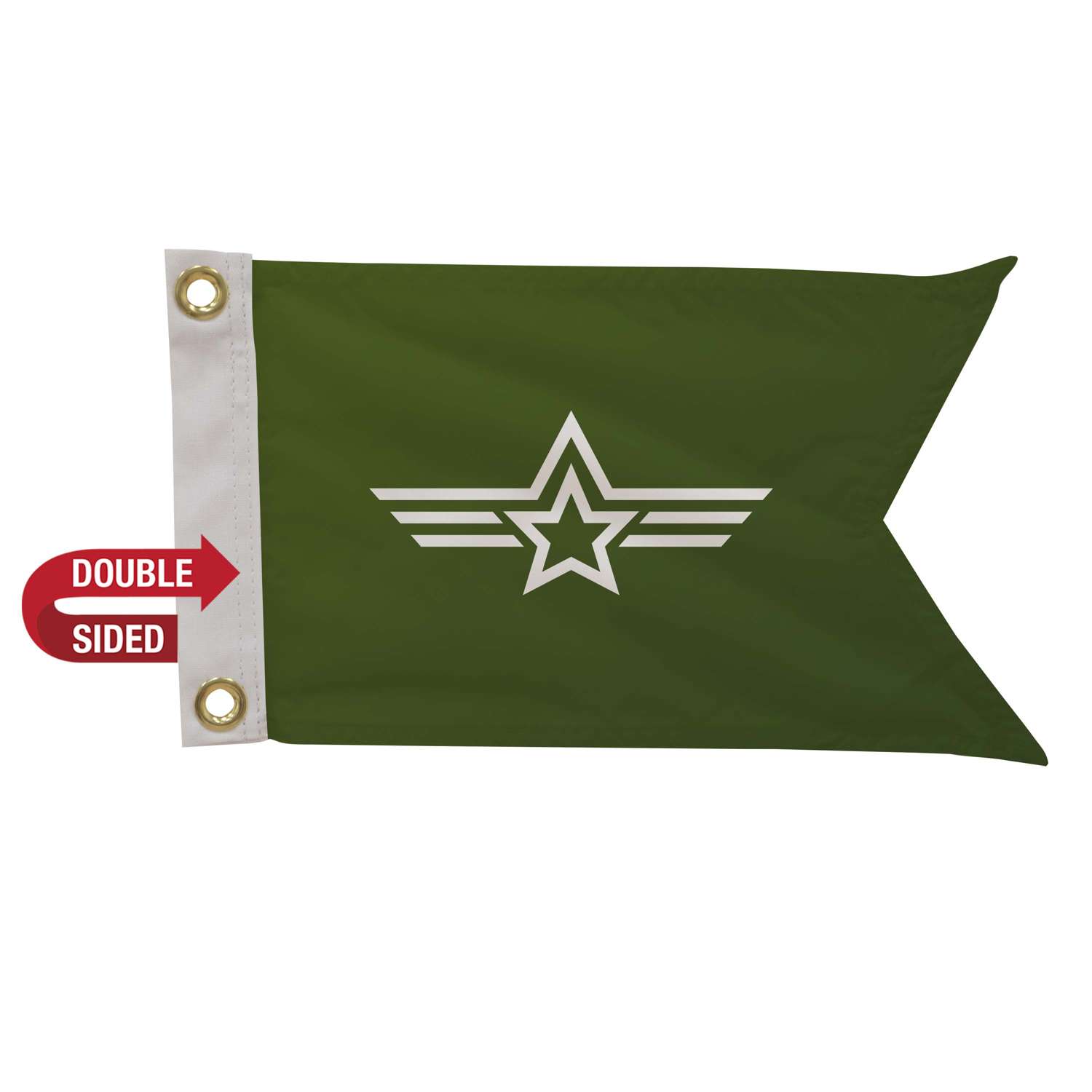 8" x 12" Polyester Guidon Flag Double-Sided