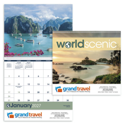 Triumph® Calendars World Scenic Calendar