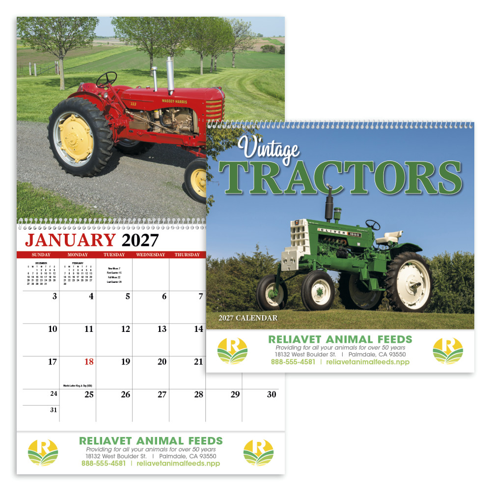 HotLine® Products Vintage Tractors Appointment Calendar - Spiral HotLine® Products Vintage Tractors Appointment Calendar - Spiral
