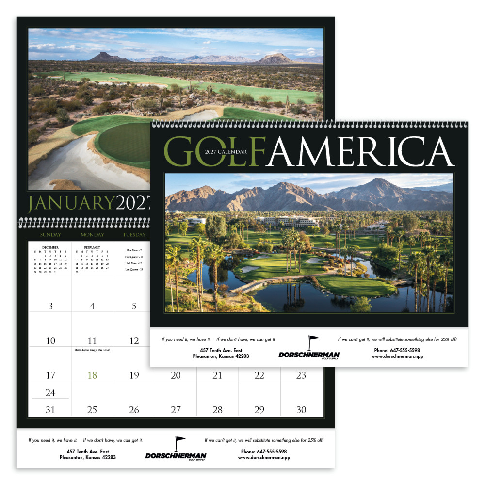 Triumph® Calendars Golf America Calendar Triumph® Calendars Golf America Calendar