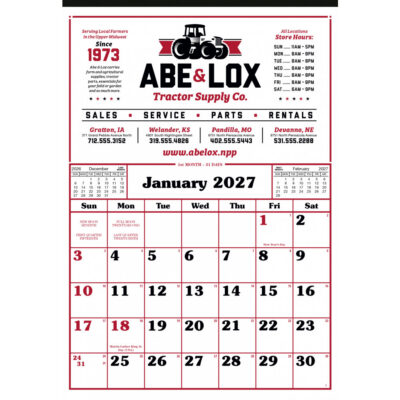 Skinner & Kennedy® Commercial 12-Sheet Calendar