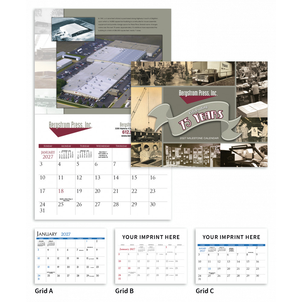 Triumph® Calendars Small Quantity Custom - Stapled Calendar