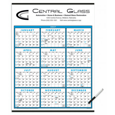 Triumph® Calendars Span-A-Year (Laminated with Marker) Calendar