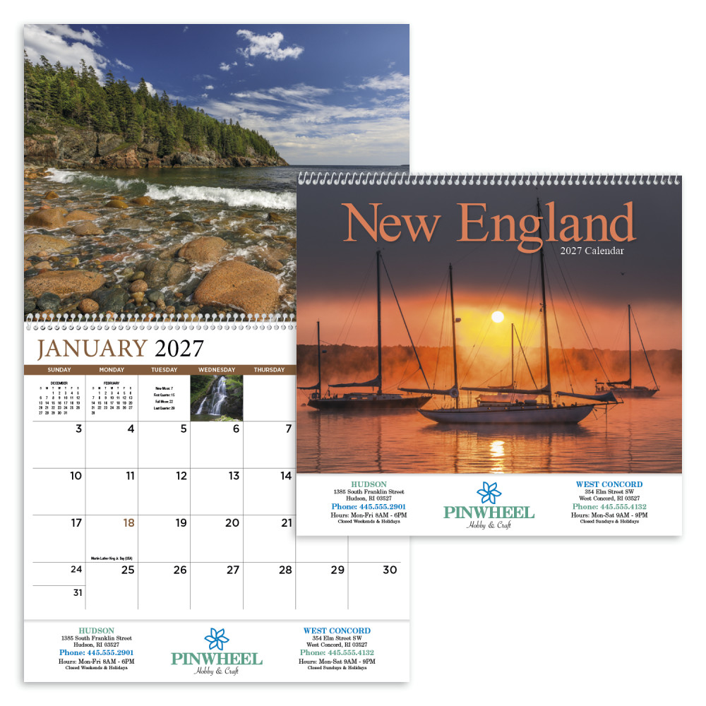 HotLine® Products New England Appointment Calendar - Spiral HotLine® Products New England Appointment Calendar - Spiral
