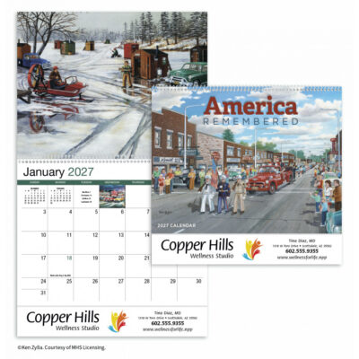 HotLine® Products America Remembered Appointment Calendar - Spiral