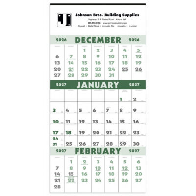 Triumph® Calendars 3-Month Planner (12 Sheet)