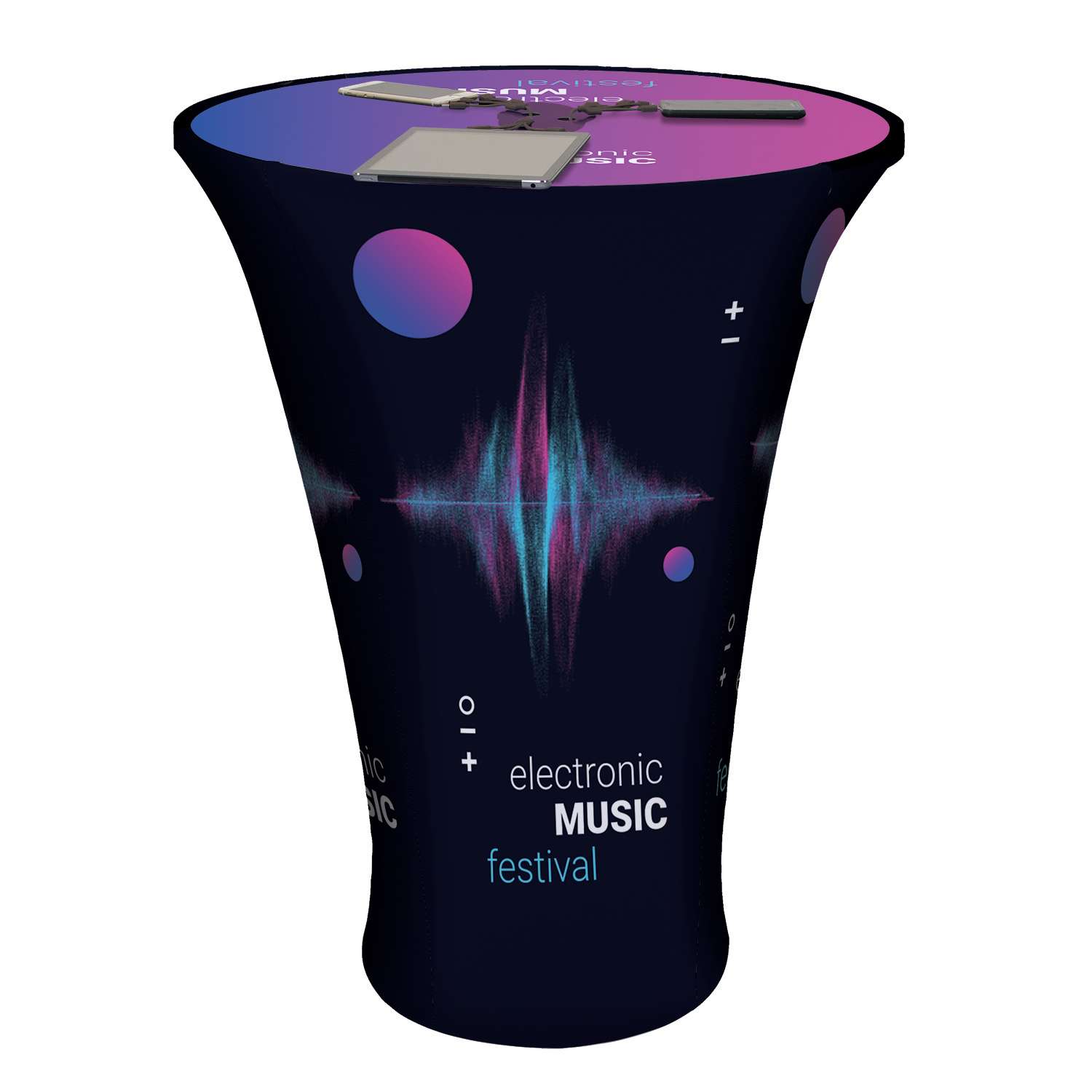 Power Pedestal Kit with Tabletop Decal Power Pedestal Kit with Tabletop Decal
