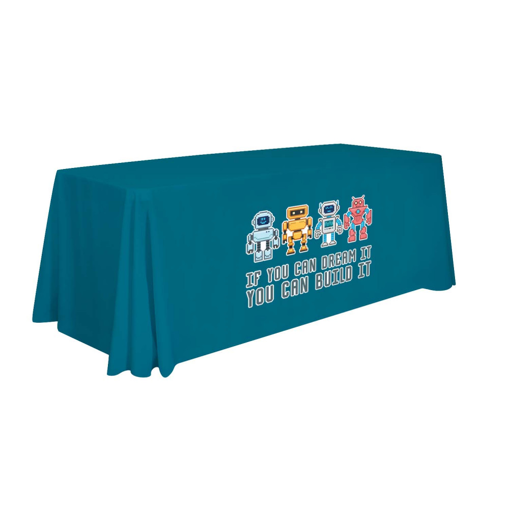 24-Hour Quick Ship 6' Economy Table Throw (Full-Color Front Only)