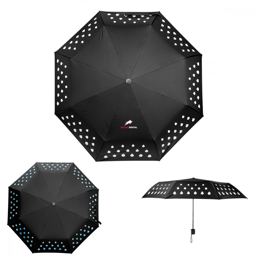 42" Color Changing Umbrella With 100% rPET Canopy