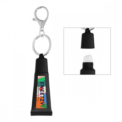 Squeeze Tube Lip Moisturizer with Key Ring