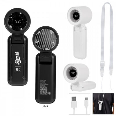 rABS Folding Fan With Digital Display