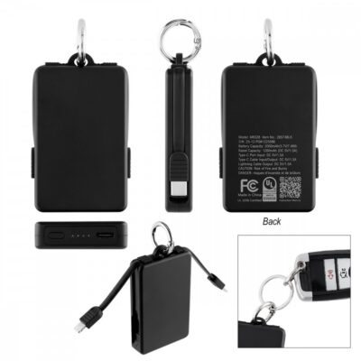 2,000 mAh UL Listed Power Bank Key Ring