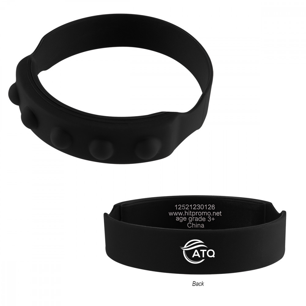 Push Pop Recycled Silicone Wristband