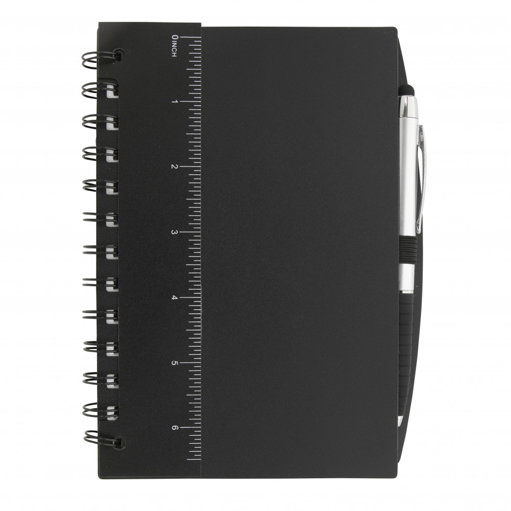 Good Value™ 5” x 7” Ruler Notebook with Flags and Stylus Pen